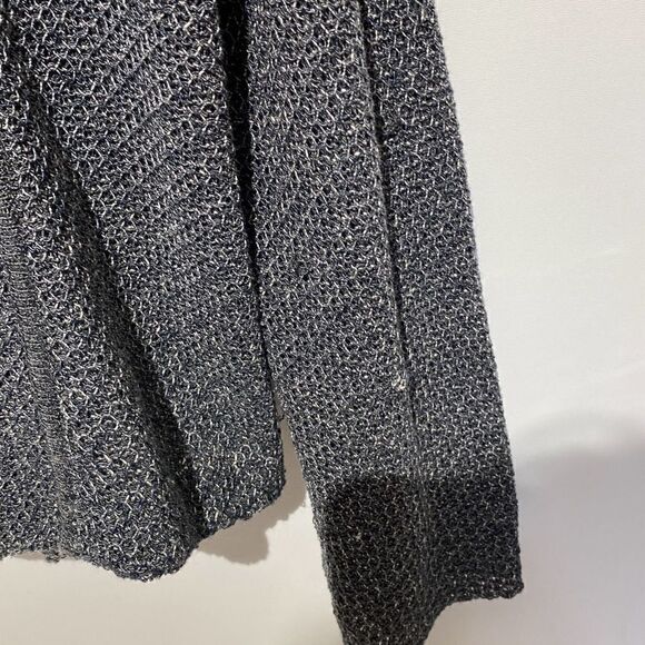 Eileen Fisher Women's Gray Long Sleeve Zip Cardigan Sweatshirt Size Large - Picture 10 of 10